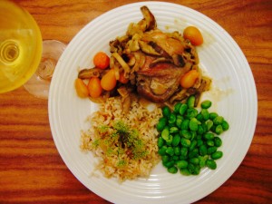 White & food